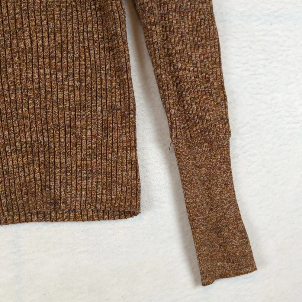 Who What Wear Stretch Ribbed Autumn Puff‎ Sleeve Sweater XS